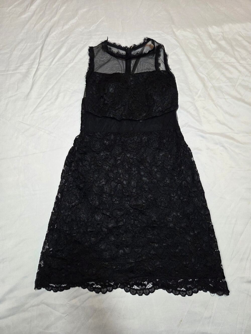 Black Lace Sleeveless Cocktail Dress 11